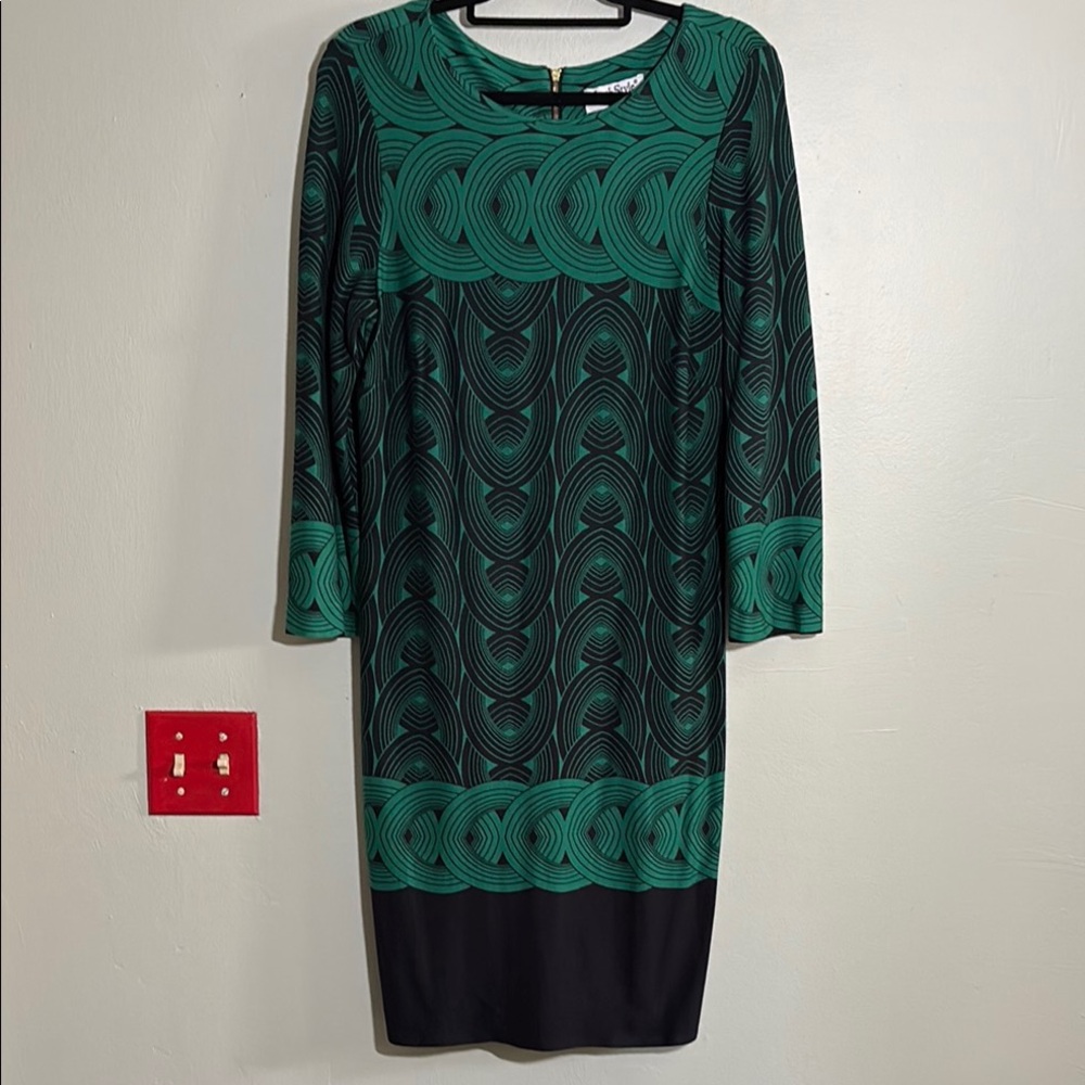NorthStyle Green Long Sleeve knit Sheath Dress 10